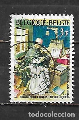 Sellos: 1966: Institutos cient&iacute;ficos - Real Biblioteca de Bruselas (usado)