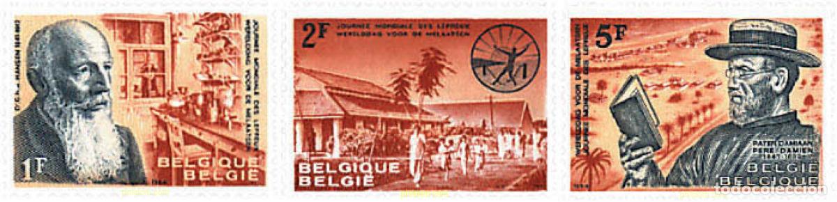 Sellos: 84218 MNH BELGICA 1964 DIA MUNDIAL DE LA LEPRA