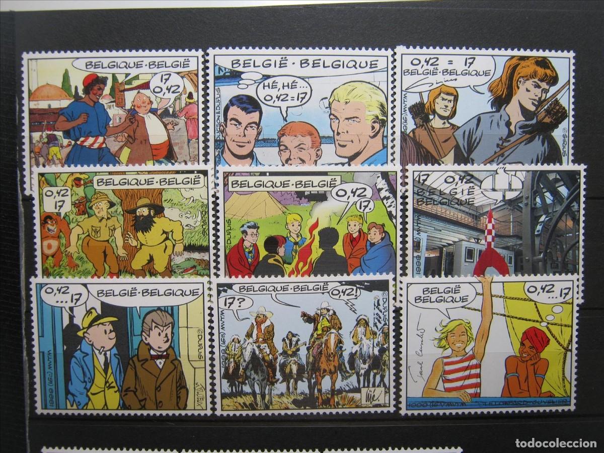 Sellos: B&Eacute;LGICA 1999 SERIE YVERT 2841/2849 MNH** SIN CHARNELA LUJO.