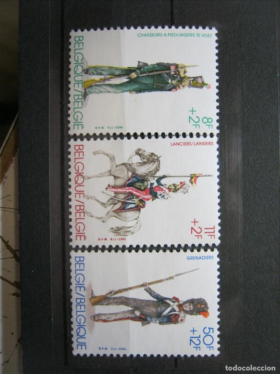 Sellos: B&Eacute;LGICA 1983 UNIFORMES SERIE YVERT 2108/2110 MNH** SIN CHARNELA LUJO.