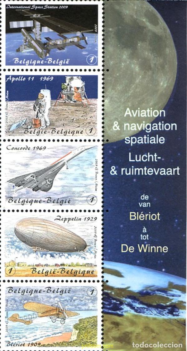 Sellos: 773671 MNH BELGICA 2009 AVIACION Y NAVEGACION ESPACIAL