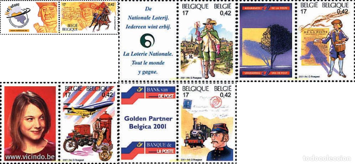 Sellos: 772683 MNH BELGICA 2001 BELGICA 2001. EXPOSICION FILATELICA INTERNACIONAL. 500 ANIVERSARIO DEL CORR