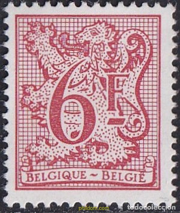 Sellos: 770261 MNH BELGICA 1981 CIFRA SOBRE LEON HERALDICO