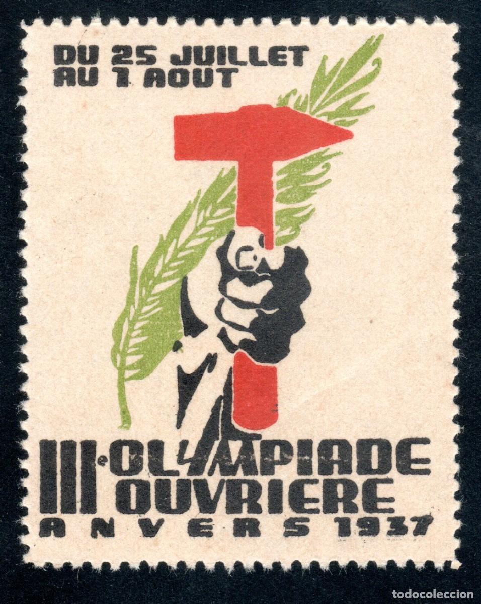 Sellos: III OLYMPIADE OUVRI&Egrave;RE ANVER 1937. DU 25 JUILLET AU 1 AOUT. MUY RARO. MNH **