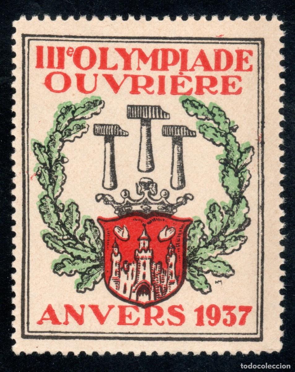 Stamps: III OLYMPIADE OUVRI&Egrave;RE ANVER 1937. MNH ** MUY RARO.