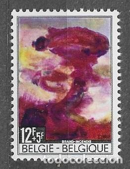 Sellos: B&eacute;lgica 1968 - Cat&aacute;strofes naturales. Obras de Pol Mara, 1.920 - 1.998 - 1527** - 2000-12