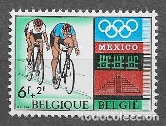 Sellos: B&eacute;lgica 1968 - Juegos Ol&iacute;mpicos. M&eacute;xico DF&acute;68 - 1524** - 2000-12