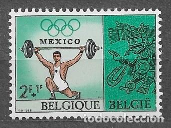 Sellos: B&eacute;lgica 1968 - Juegos Ol&iacute;mpicos. M&eacute;xico DF&acute;68 - 1522** - 2000-12