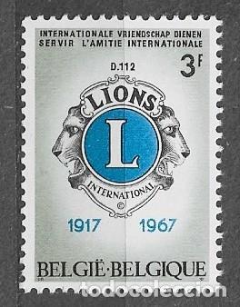 Sellos: B&eacute;lgica 1967 - L Aniversario del International Lions Club - 1467** - 2000-12