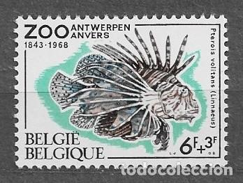 Sellos: B&eacute;lgica 1968 - Peces del zoo de Amberes - 1537** - 2000-12