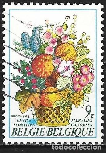Sellos: Belgica 1980 - Mi 2019 - YT 1967 - Flores