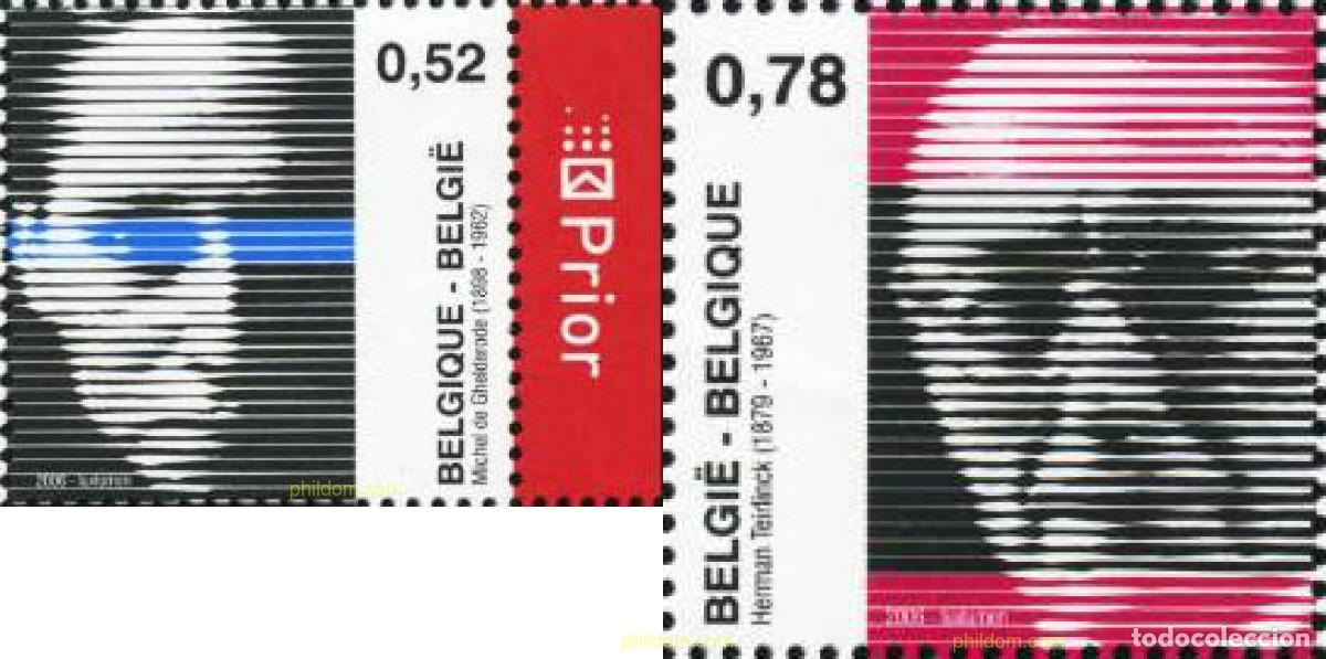 Sellos: 188435 MNH BELGICA 2006 LITERATURA Y PERSONAJES LITERARIOS