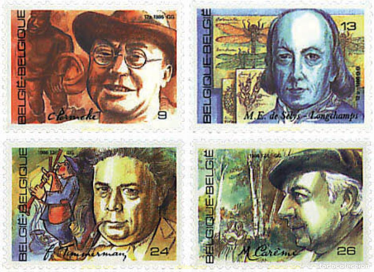 Sellos: 85385 MNH BELGICA 1986 PERSONALIDADES BELGAS