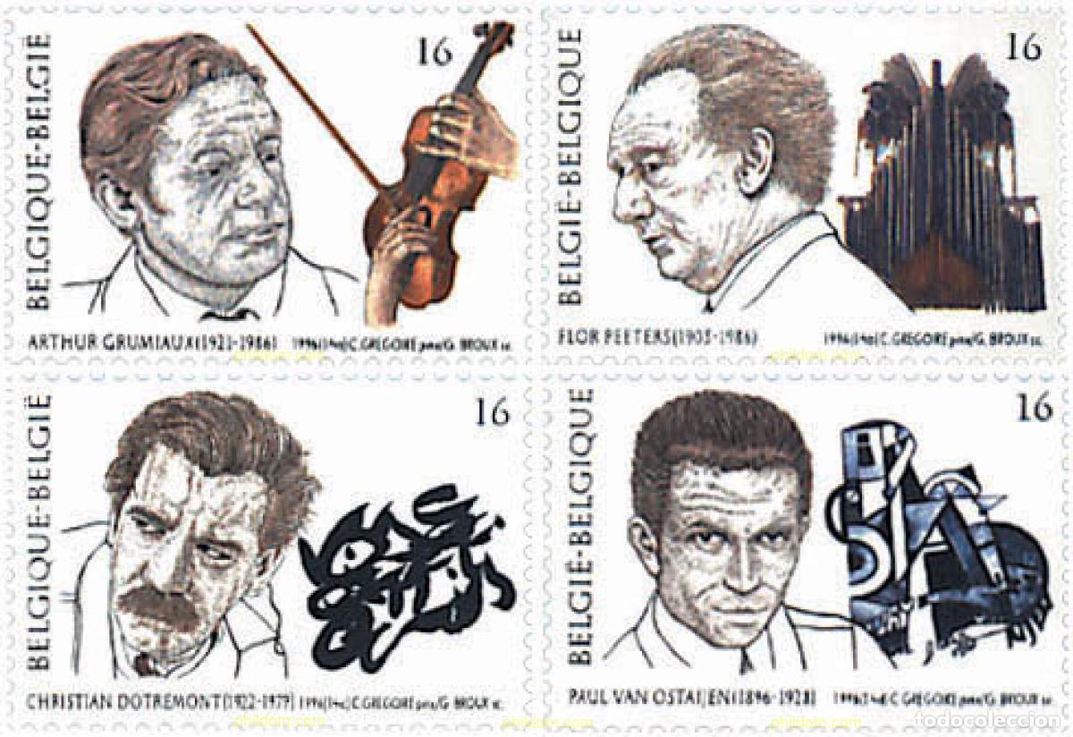 Sellos: 85307 MNH BELGICA 1996 MUSICA Y LITERATURA