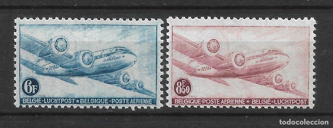 Sellos: belgica a&ntilde;o 1946 sellos ** mnh correo aereo - 34/26