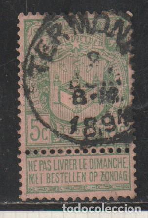 Sellos: BELGICA // YVERT 68 // 1894 ... USADO