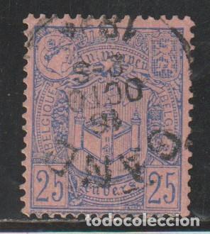 Sellos: BELGICA // YVERT 70 // 1894 ... USADO