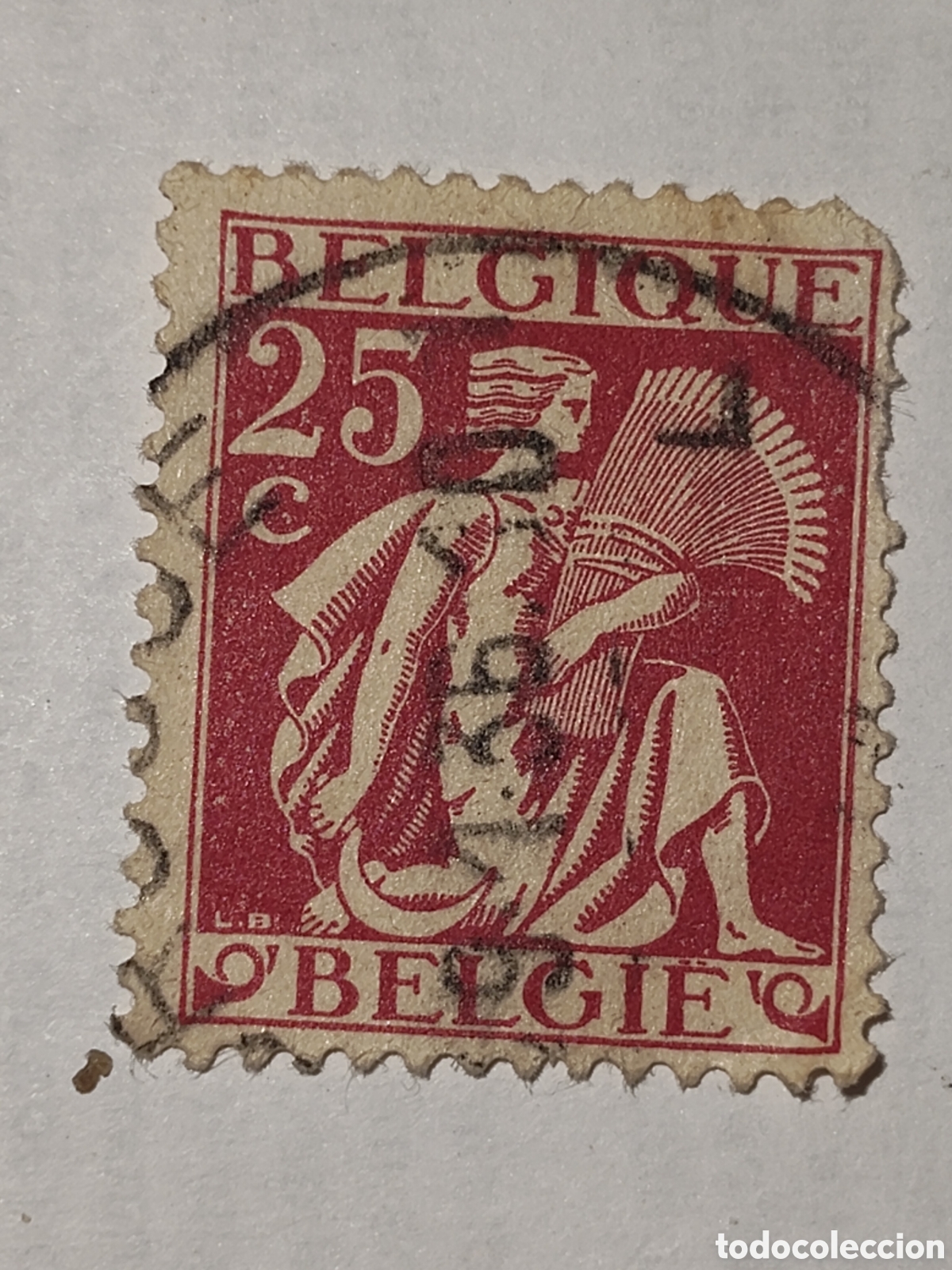 Sellos: Sello de B&eacute;lgica Agricultura y cosecha 1932 usado