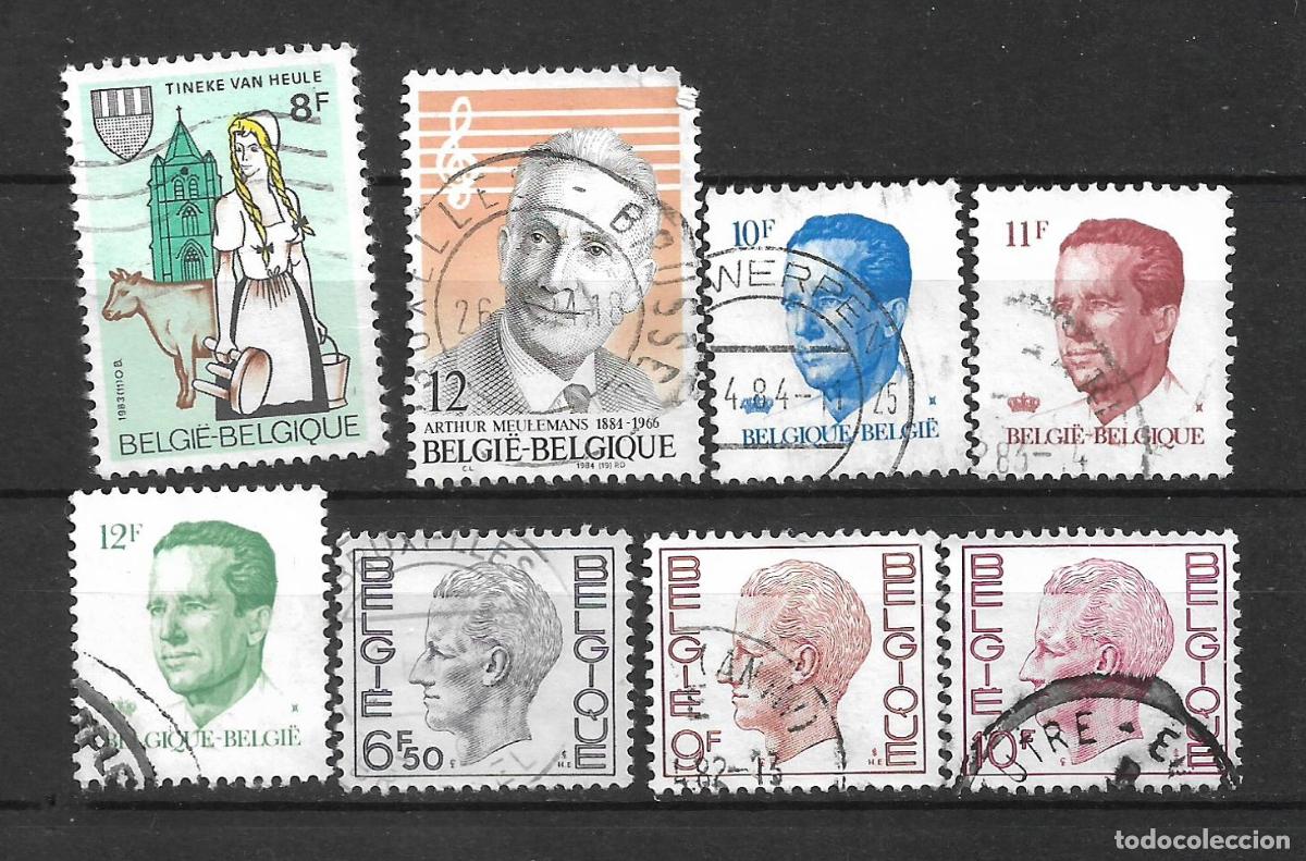 Sellos: belgica lote 8 sellos usado - 16/2