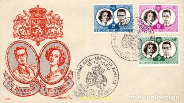 Sellos: 717584 MNH BELGICA 1960 BODA DEL REY BALDUINO Y FABIOLA