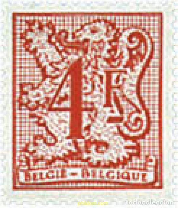 Sellos: 85162 MNH BELGICA 1980 CIFRA SOBRE LEON HERALDICO