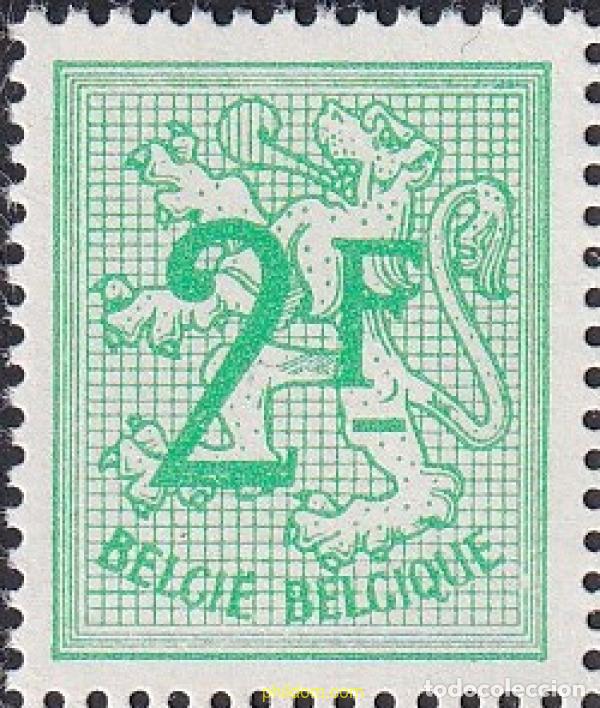 Sellos: 770003 MNH BELGICA 1973 SERIE CORRIENTE. CIFRA SOBRE LEON HERALDICO