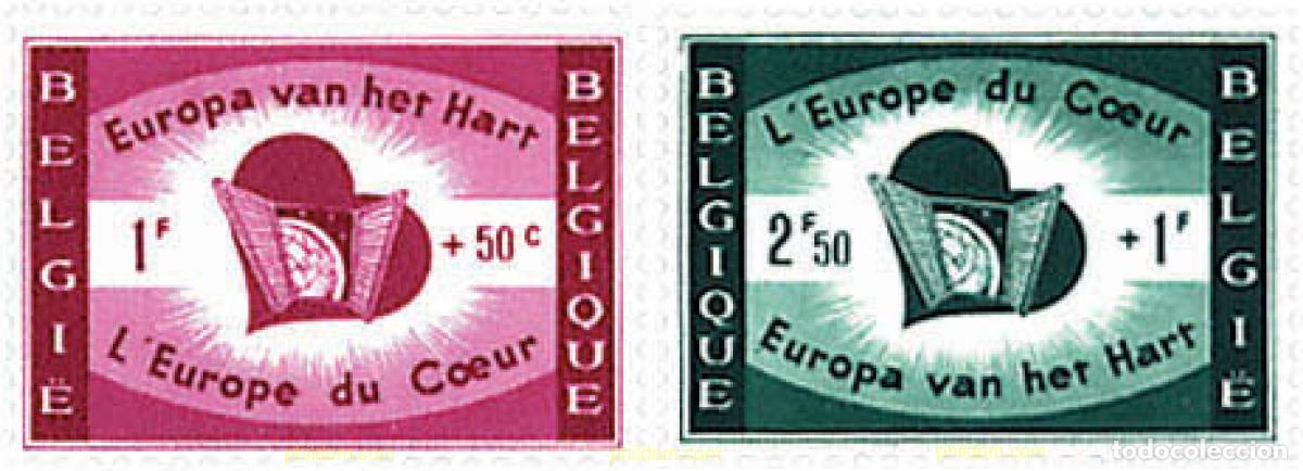 Sellos: 793551 MNH BELGICA 1959 EUROPA DEL CORAZON