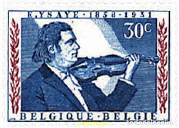 Sellos: 83790 MNH BELGICA 1958 CENTENARIO DEL NACIMIENTO DE EUG&Egrave;NE YSAYE