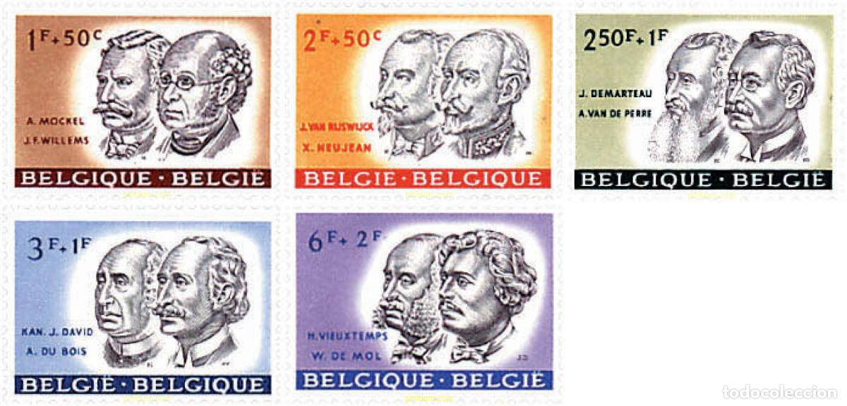 Sellos: 793580 MNH BELGICA 1961 PRO OBRAS CULTURALES. PERSONAJES