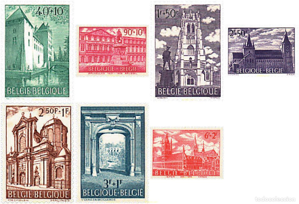 Sellos: 87050 MNH BELGICA 1962 PRO OBRAS CULTURALES. EDIFICIOS CELEBRES