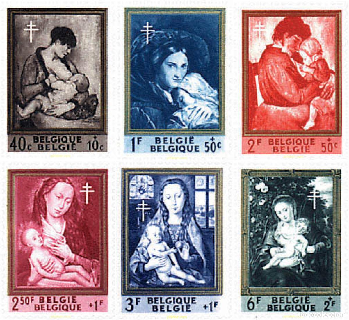 Sellos: 85631 MNH BELGICA 1961 ANTITUBERCULOSIS. PINTURAS