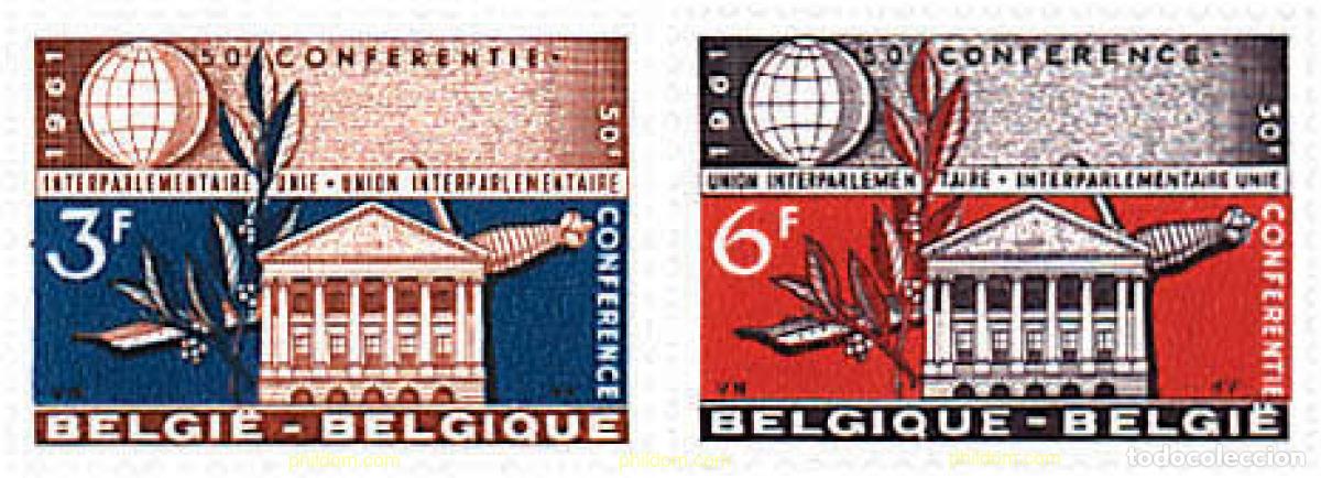 Sellos: 84148 MNH BELGICA 1961 50 CONFERENCIA DE LA UNION INTERPARLAMENTARIA