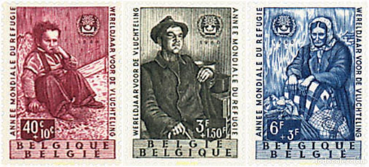 Sellos: 83811 MNH BELGICA 1960 A&Ntilde;O MUNDIAL DEL REFUGIADO