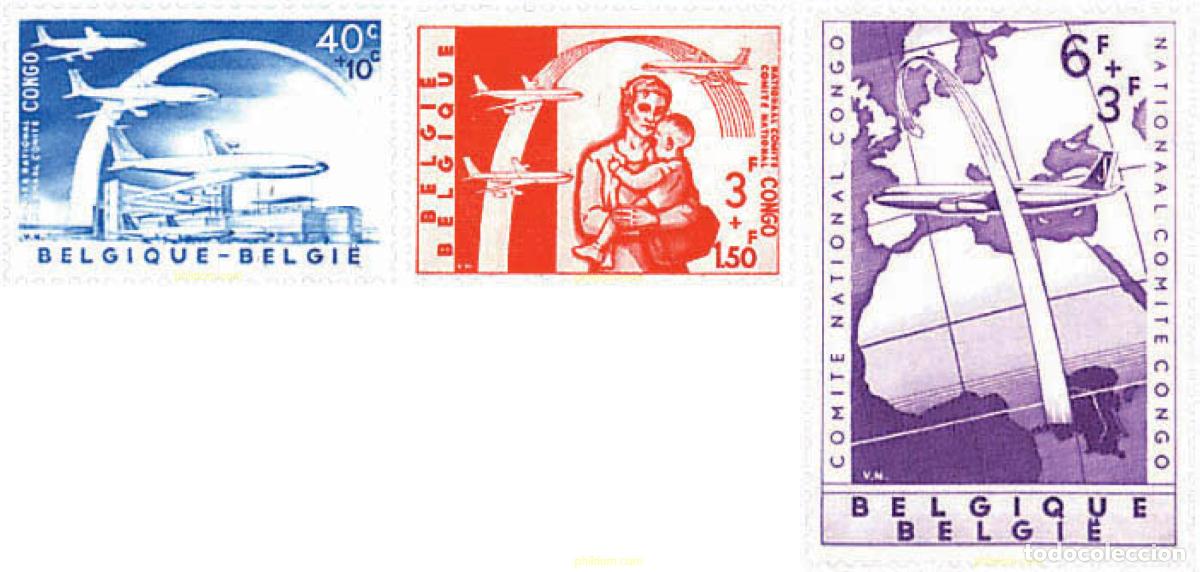 Sellos: 84124 MNH BELGICA 1960 PRO REFUGIADOS DEL CONGO