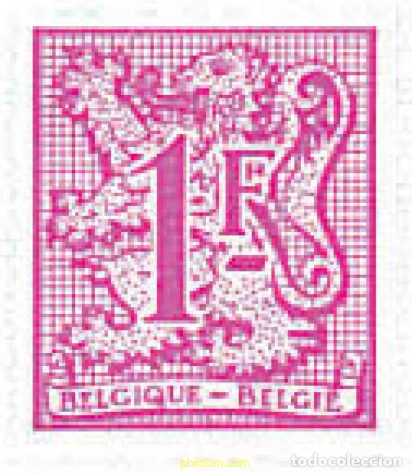 Sellos: 84949 MNH BELGICA 1977 CIFRA SOBRE LEON HERALDICO