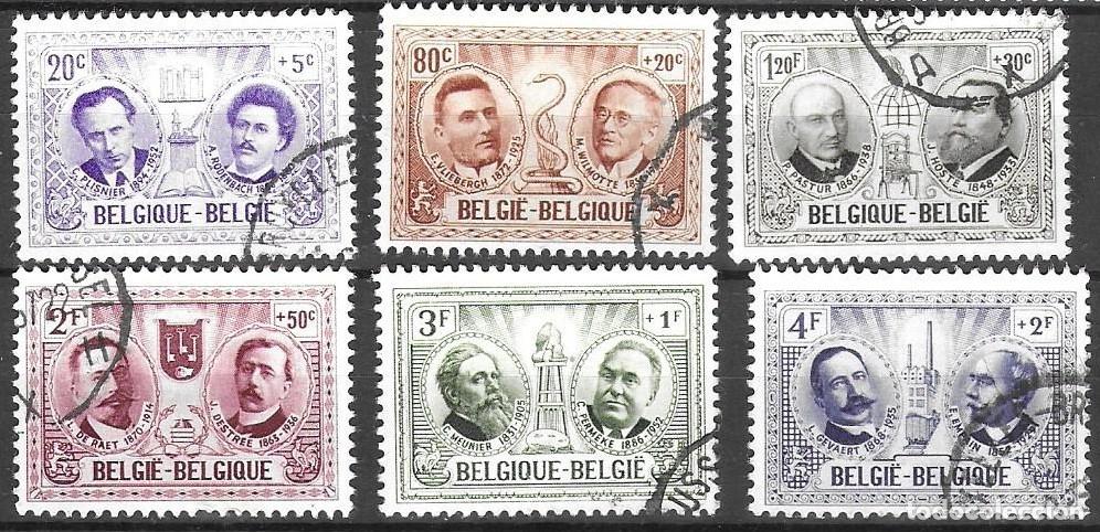 Sellos: SELLOS USADOS DE BELGICA 1957, YT 1013/ 18