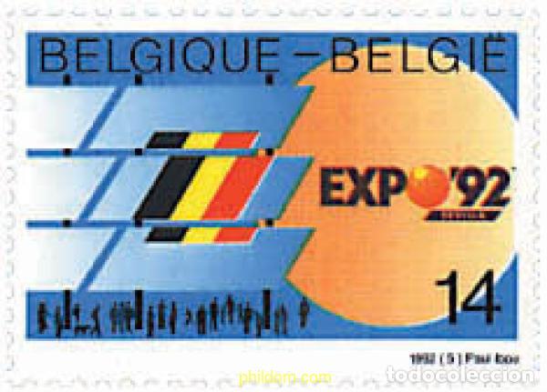 Sellos: 86049 MNH BELGICA 1992 SEVILLA 92. EXPOSICION UNIVERSAL