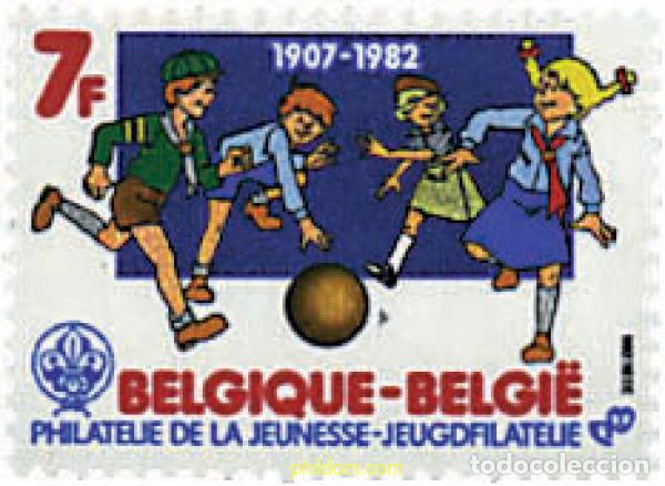 Sellos: 85226 MNH BELGICA 1982 FILATELIA DE LA JUVENTUD Y 75 ANIVERSARIO DEL ESCULTISMO