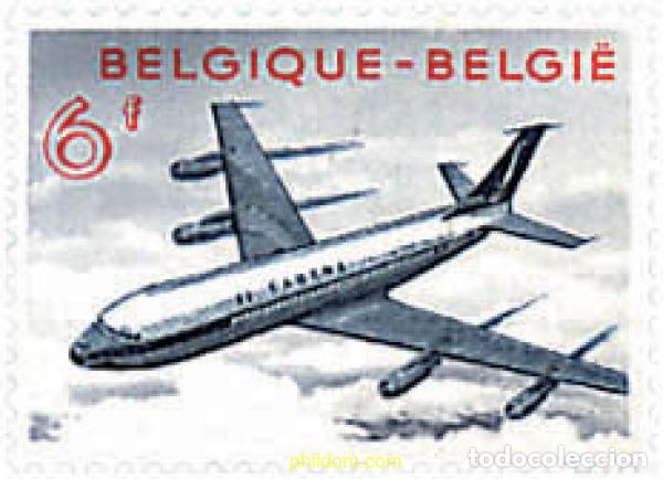 Sellos: 77775 MNH BELGICA 1959 NUEVO AVION DE SABENA