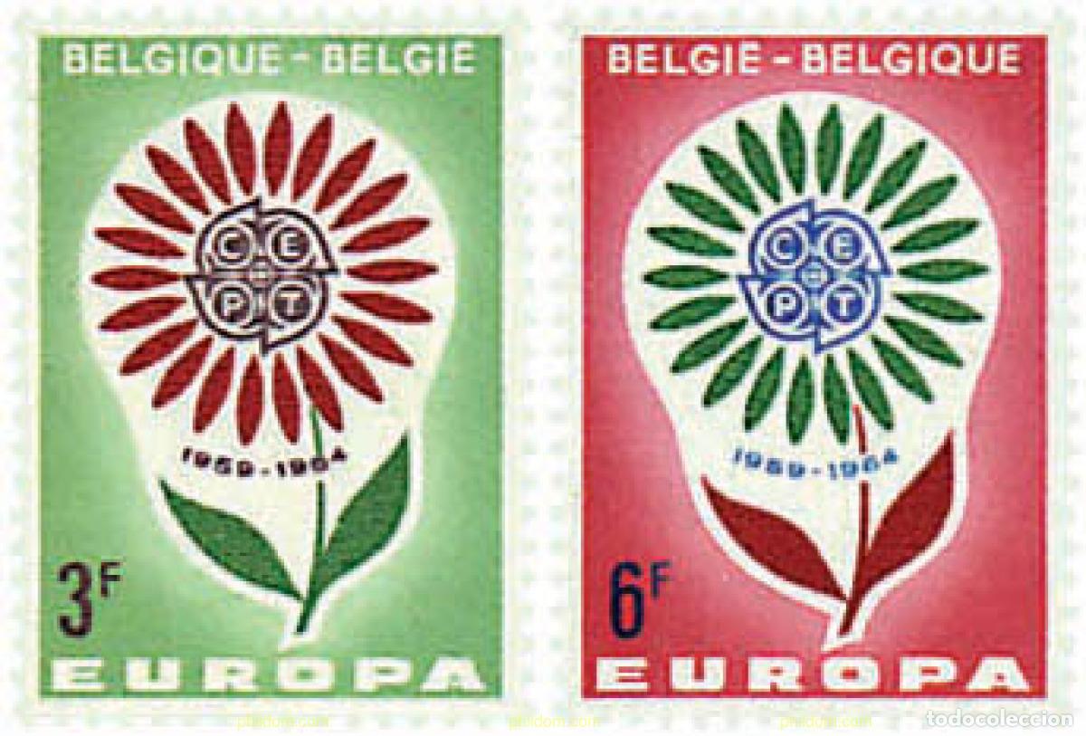 Sellos: 97448 MNH BELGICA 1964 EUROPA CEPT. MARGARITA CON 22 PETALOS