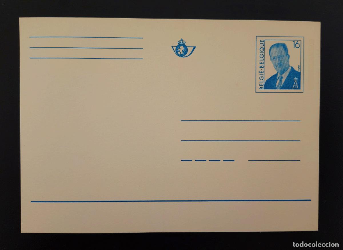 Sellos: B&eacute;lgica tarjeta postal completa 16F Rey Alberto II nueva sin circular