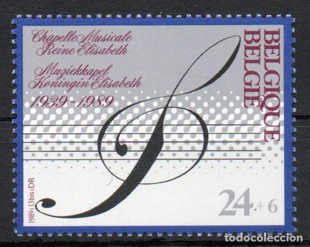 Sellos: B&Eacute;LGICA A&Ntilde;O 1989 YV 2344*** 50 EDICI&Oacute;N CONCURSO DE M&Uacute;SICA REINA ELISABETH CLAVE DE SOL