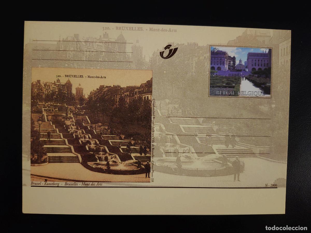 Sellos: Entero postal B&eacute;lgica 2000 Bruselas Mont des Arts Kunstberg