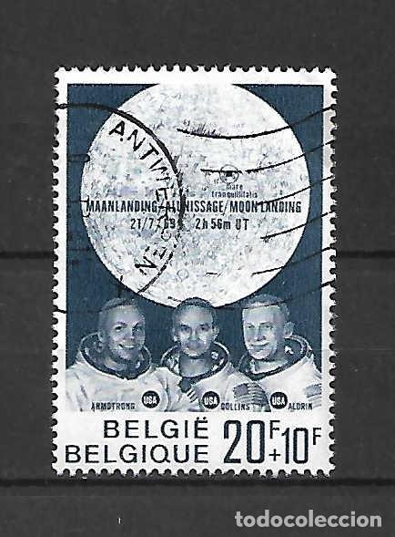 Sellos: El hombre sobre la Luna, B&eacute;lgica. sello a&ntilde;o 1969 Yvert 3&euro;