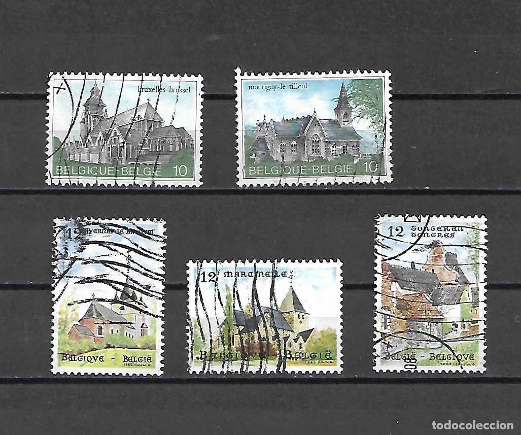 Sellos: Monumentos religiosos de , B&eacute;lgica, sellos a&ntilde;os 1984/5