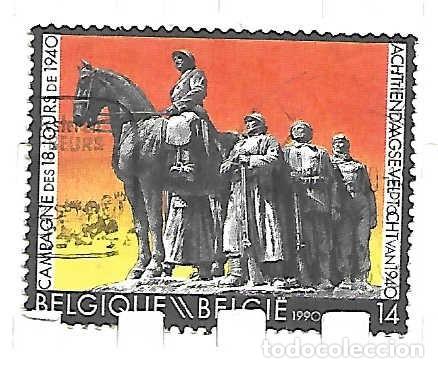 Sellos: 2&ordf; Guerra Mundial . (Compa&ntilde;&iacute;a 1940), B&eacute;lgica, sello a&ntilde;o 1990