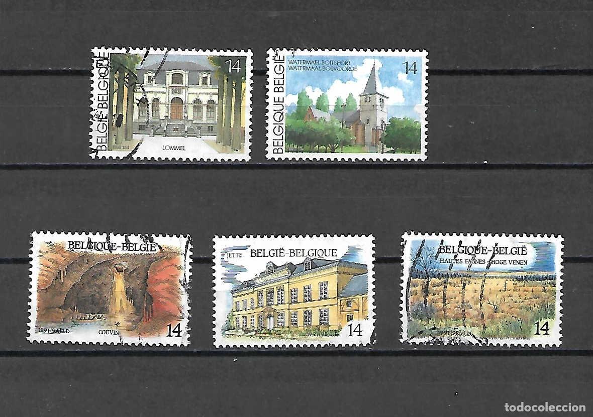 Sellos: Monumentos y paisajes de B&eacute;lgica, sellos a&ntilde;os 1990/91