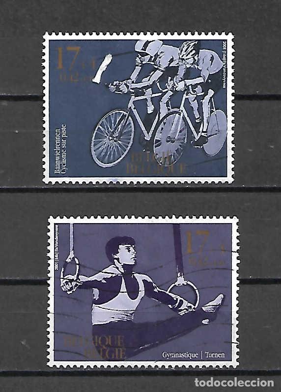 Sellos: sellos de deportes de B&eacute;lgica, a&ntilde;o 2001 Yvert 3,- &euro;