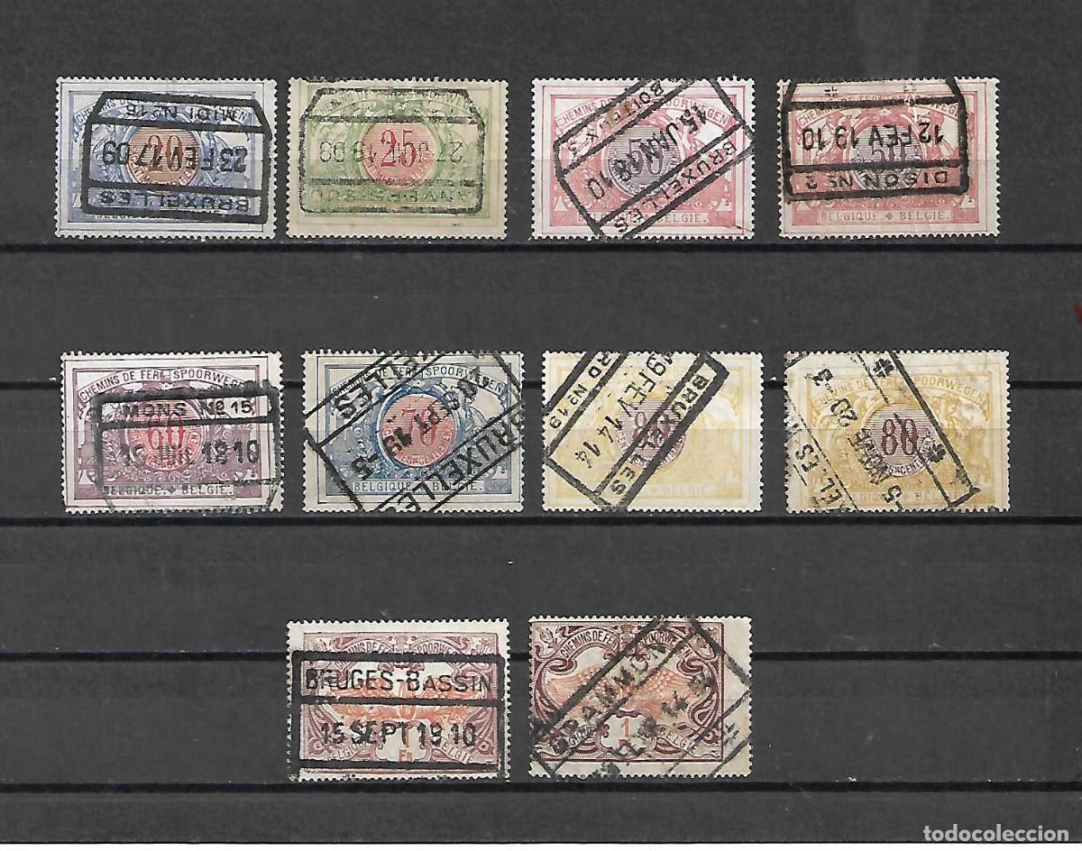 Sellos: COLIS POSTAUX (paquete postal), de B&eacute;lgica, sellos de los a&ntilde;os 1902/5