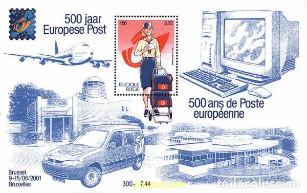 Sellos: 87395 MNH BELGICA 2026 BELGICA 2001. EXPOSICION FILATELICA INTERNACIONAL. 500 ANIVERSARIO DEL CORRE